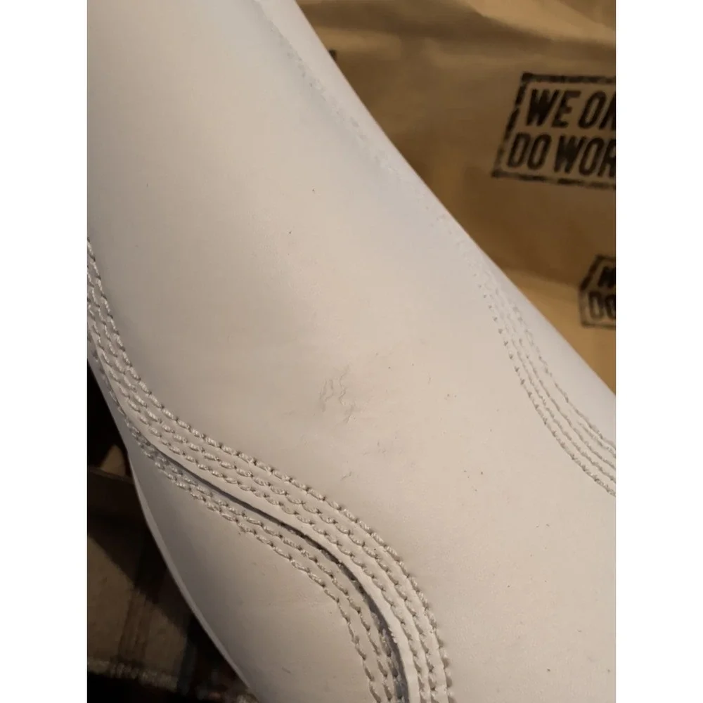 NWT Nautilus Safety Footwear Slip-On Men's White Safety Toe Work Shoes, 10 M